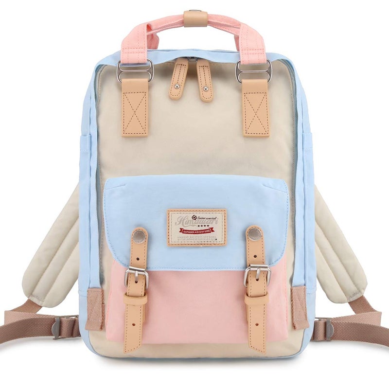 Himawari Girls Vintage Waterproof School Backpack, 14.9" Laptop Backpack for Women (HM-38#) - Image 1